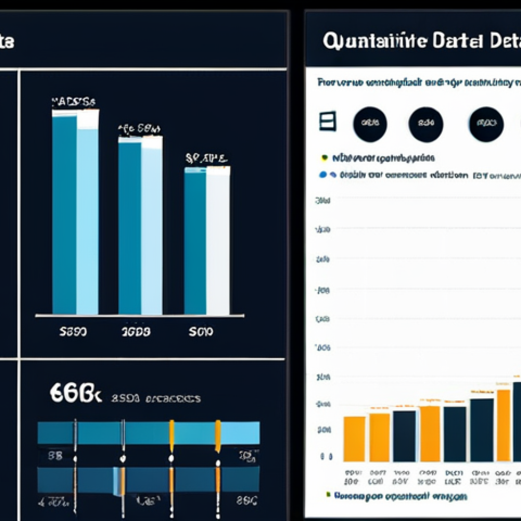 **Prompt for Quantitative Data Visualization**: "Create an infographic showcasing various types of quantitative data, such as sales figures and revenue, presented with clear charts and graphs. Include visual elements that highlight the importance of numerical data in business analysis."